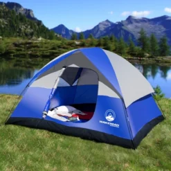 6-Person Family Camping Tent – Rebel Bay Water-Resistant Dome Shelter With Removable Rain Fly And Carry Bag – Camping Gear By Wakeman Outdoors (Blue) -Coleman Shop GUEST 0b0db0e7 f781 48b1 a86e 72a13364eeed