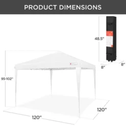 Best Choice Products 10x10ft Pop Up Canopy Outdoor Portable Adjustable Instant Gazebo Tent W/ Carrying Bag -Coleman Shop GUEST 0b310846 fa1b 4d87 bff6 54af4d3fe8d0
