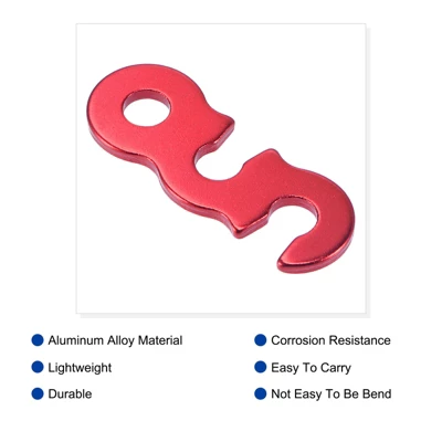 Unique Bargains Aluminum Straight Tent Cord Adjuster For Hiking Travel 2 Unique Bargains Aluminum Straight Tent Cord Adjuster For Hiking Travel - Image 2