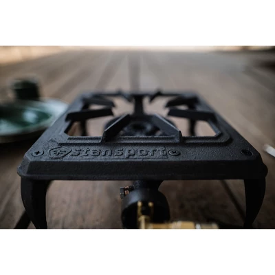 Stansport Single Burner Cast Iron Stove With Regulator Hose 4 Stansport Single Burner Cast Iron Stove With Regulator Hose - Image 4