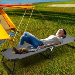 Costway Portable Camping Cot Outdoor Folding Sleeping Bed For Traveling Hiking -Coleman Shop GUEST 0d588b24 d836 49c5 980a dad57f4a0c7e