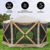 Hike Crew Outdoor Screened Instant Pop Up Gazebo Tent For Camping