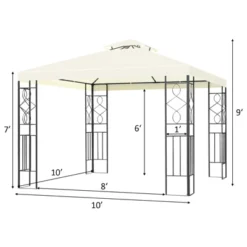 Tangkula 2-Tiers 10'x10'Outdoor Canopy Gazebo Art Steel Frame Party Patio Large Canopy Gazebo W/Netting 9 Tangkula 2-Tiers 10'x10'Outdoor Canopy Gazebo Art Steel Frame Party Patio Large Canopy Gazebo W/Netting -Coleman Shop GUEST 1529d8eb 9e38 4589 a7c7 b63cffb53cb7