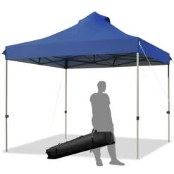 Costway 10' X 10' Portable Pop Up Canopy Event Party Tent Adjustable W/Roller Bag White/Blue/Grey -Coleman Shop GUEST 16699b82 7183 4ec3 b5d9 ea227825b017