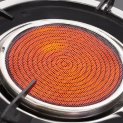 Barton 2 Burner Glass Cooktop Auto Ignition Stove Infrared Flame Ceramic Head With Regulator, Black -Coleman Shop GUEST 1a0f5e01 416d 4d9d a1dd d39632ac3845