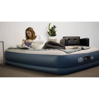 Serta 16" Raised Inflatable Air Mattress With Built In Pump - Queen 10 Serta 16" Raised Inflatable Air Mattress With Built In Pump - Queen - Image 10