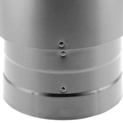 DuraVent DVL 6DVL-X8 Double Wall Interior Stove Pipe Increaser To Vent Smoke & Exhaust, 6 Inch Diameter To 8 Inch Diameter Connection, Black 2 DuraVent DVL 6DVL-X8 Double Wall Interior Stove Pipe Increaser To Vent Smoke & Exhaust, 6 Inch Diameter To 8 Inch Diameter Connection, Black - Image 2