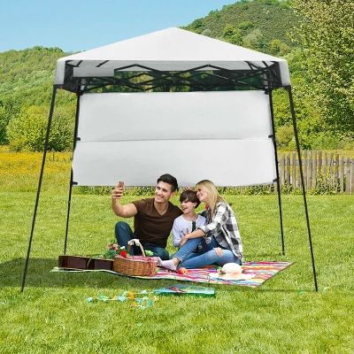 Costway 7x7 FT Slant Leg Pop-up Canopy Tent Shelter Adjustable Portable Carry Bag 12 Costway 7x7 FT Slant Leg Pop-up Canopy Tent Shelter Adjustable Portable Carry Bag - Image 12
