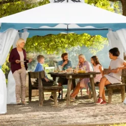 Costway 2 Tier 10'x10' Patio Gazebo Canopy Tent Steel Frame Shelter Awning W/Side Walls 11 Costway 2 Tier 10'x10' Patio Gazebo Canopy Tent Steel Frame Shelter Awning W/Side Walls -Coleman Shop GUEST 1cc404f6 714c 4643 855d 788b94f13f55