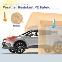 Costway 10x20 Ft Heavy-Duty Steel Carport Car Canopy Shelter Sidewalls Tent Garage -Coleman Shop GUEST 1f671fd3 ef68 42d3 b641 f21728140b9b