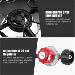 Costway Portable Propane 225,000-BTU 3 Burner Gas Cooker Outdoor Camp Stove BBQ -Coleman Shop GUEST 216ff099 24b8 4859 94bb 9fc6c77a7c5e