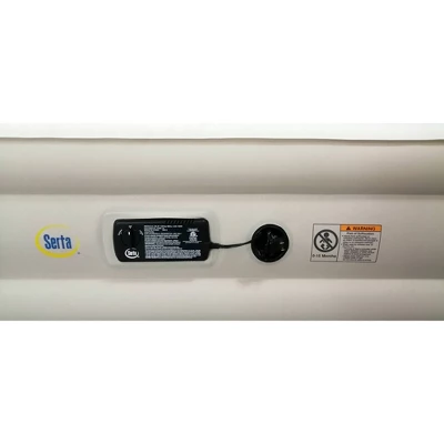 Serta Never Flat Fabric Series Raised With Internal Pump And Plush Air Mattress- 18" Queen (Beige) 1 Serta Never Flat Fabric Series Raised With Internal Pump And Plush Air Mattress- 18" Queen (Beige)