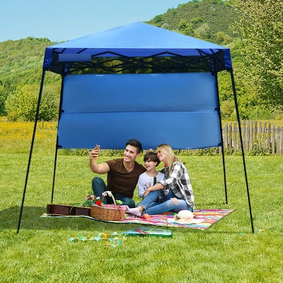 Costway 7x7 FT Slant Leg Pop-up Canopy Tent Shelter Adjustable Portable Carry Bag 10 Costway 7x7 FT Slant Leg Pop-up Canopy Tent Shelter Adjustable Portable Carry Bag - Image 10