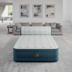Intex 18" Pillow Top Air Mattress With Electric Pump And Headboard - Queen Size -Coleman Shop GUEST 2672fe9a 5eb1 4bb8 b6a3 4ac0cec84d7f