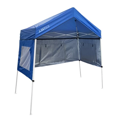 Caravan Canopy Skybox 3.2 Foot X 6.5 Foot Instant Multipurpose Height Adjustable Steel Frame Outdoor Sport Shelter Canopy With Carry Bag, Blue 3 Caravan Canopy Skybox 3.2 Foot X 6.5 Foot Instant Multipurpose Height Adjustable Steel Frame Outdoor Sport Shelter Canopy With Carry Bag, Blue - Image 3