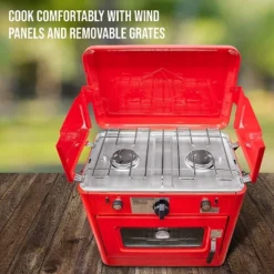 Hike Crew Portable Camping Oven With Dual Burner Propane Stove -Coleman Shop GUEST 28f30d68 835b 4b7a 847e 7b487e1a1d46