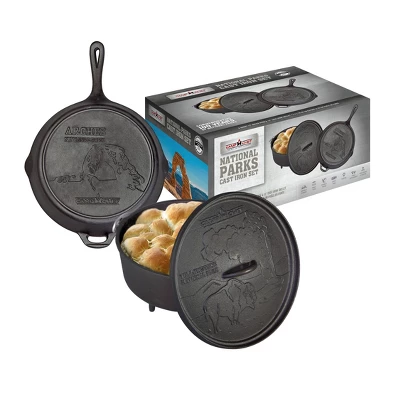 Camp Chef National Parks Cast Iron Set - Black 1 Camp Chef National Parks Cast Iron Set - Black