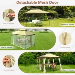 Costway 2-Tier 10'x13' Steel Gazebo Canopy Tent Shelter Patio Garden Outdoor Netting 16 Costway 2-Tier 10'x13' Steel Gazebo Canopy Tent Shelter Patio Garden Outdoor Netting -Coleman Shop GUEST 2de18f9f 37c8 4a3e 850e 838918013fec
