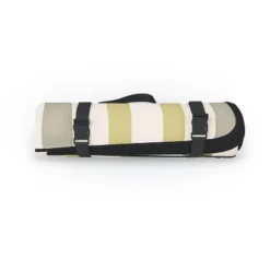 Colour Poems Bold Curvature Stripes I Picnic Blanket - Deny Designs