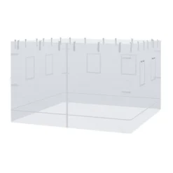 Outsunny Canopy Screen Walls, Replacement Netting With 6 Service Windows And 1 Door, For 10' X 10' Canopy Tent, White -Coleman Shop GUEST 3a74792a 5760 4aac ba34 88201a233884