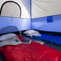 6-Person Family Camping Tent – Rebel Bay Water-Resistant Dome Shelter With Removable Rain Fly And Carry Bag – Camping Gear By Wakeman Outdoors (Blue) -Coleman Shop GUEST 3b5e06a7 3796 4054 84a7 f549c51fb2f5