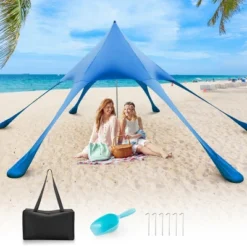 Costway 20 X 20 FT Beach Sunshade Canopy UPF50+ With Carry Bag & 8 Sandbags & Shovel -Coleman Shop GUEST 3d1a6e24 c53f 4bae 97a0 aef7bd472c35