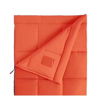 Coleman Kompact 40 Degree Sleeping Bag - Coral Orange 3 Coleman Kompact 40 Degree Sleeping Bag - Coral Orange - Image 3