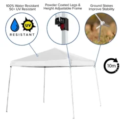 Flash Furniture 8'x8' Outdoor Pop Up Event Slanted Leg Canopy Tent With Carry Bag -Coleman Shop GUEST 44c7b237 28a9 4218 9fbc 880d42f49e7b