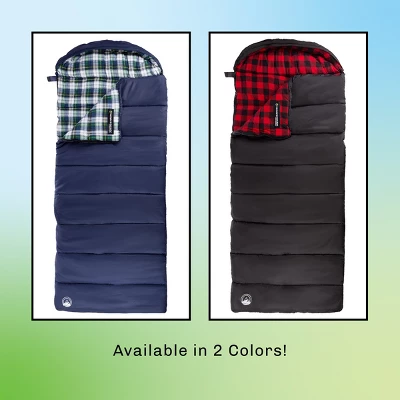 Leisure Sports Extra-Large 3-Season Envelope-Style Sleeping Bag With Carrying Bag - Navy 6 Leisure Sports Extra-Large 3-Season Envelope-Style Sleeping Bag With Carrying Bag - Navy - Image 6