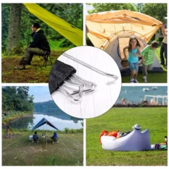 Unique Bargains Tent Stake Aluminum With Hook Kit Ground Pegs And Storage Bag -Coleman Shop GUEST 4a5f654d 4958 4c67 bc1e 65d36aa06535