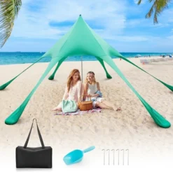 Costway 20 X 20 FT Beach Sunshade Canopy UPF50+ With Carry Bag & 8 Sandbags & Shovel -Coleman Shop GUEST 4d3a3838 a215 499d bf5a 0aa59ce3263c