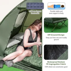 Costway 2-Person Compact Portable Pop-Up Tent/Camping Cot W/ Air Mattress & Sleeping Bag 13 Costway 2-Person Compact Portable Pop-Up Tent/Camping Cot W/ Air Mattress & Sleeping Bag -Coleman Shop GUEST 50a99572 e3fd 4385 82cc 841b6f3dd02e