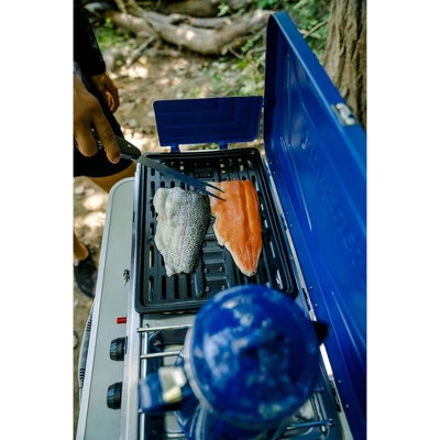 Stansport Propane Stove And Grill Combo Piezo Ignition Blue 8 Stansport Propane Stove And Grill Combo Piezo Ignition Blue - Image 8