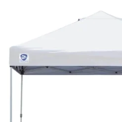 Z-Shade 10 X 10 Foot Peak Straight Leg Portable Instant Shade Tent Outdoor Canopy With Reliable Stakes, Steel Frame, And Carrying Bag, White -Coleman Shop GUEST 592f0ecb b367 4413 a705 44a56bf252fb