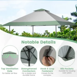 Costway 13x13ft Patio Pop-Up Gazebo Canopy Tent Instant Sun Shelter Outdoor Wheeled Bag 15 Costway 13x13ft Patio Pop-Up Gazebo Canopy Tent Instant Sun Shelter Outdoor Wheeled Bag -Coleman Shop GUEST 5bb7e4e4 6905 4360 8f14 605dcf219dae