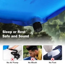 Costway Inflatable Sleeping Pad, Self Inflating Camping Mattress W/Carrying Bag GreenBlue -Coleman Shop GUEST 61ffe1aa d781 4116 a36d 6ce3b590ce1e