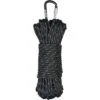 Gear Aid 100 Ft. Extra Heavy Duty 1100 Paracord With Carabiner -Black/Reflective