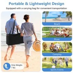 Costway 20 X 20 FT Beach Sunshade Canopy UPF50+ With Carry Bag & 8 Sandbags & Shovel -Coleman Shop GUEST 65ec09c8 b5f3 42c6 994a 1c3e75ede93a