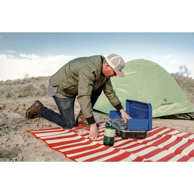 Stansport Triple Burner Propane Stove Blue 13 Stansport Triple Burner Propane Stove Blue - Image 13