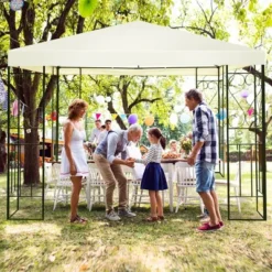 Costway 10'x10' Patio Gazebo Canopy Tent Steel Frame Shelter Patio Party Awning -Coleman Shop GUEST 77cbaf44 9742 43f5 b83b 10b25aead731