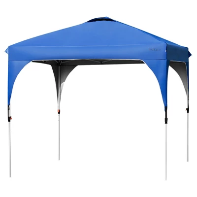 Tangkula Pop-up Canopy Tent 10’ X 10’ Height Adjustable Commercial Instant Canopy W/ Portable Roller Bag Blue/ White/ Grey 10 Tangkula Pop-up Canopy Tent 10’ X 10’ Height Adjustable Commercial Instant Canopy W/ Portable Roller Bag Blue/ White/ Grey - Image 10