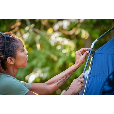 Coleman 10'x10' Skyshade Screendome Shelter - Blue Lights 7 Coleman 10'x10' Skyshade Screendome Shelter - Blue Lights - Image 7