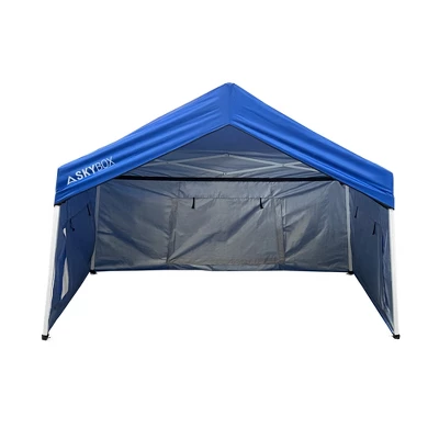 Caravan Canopy Skybox 3.2 Foot X 6.5 Foot Instant Multipurpose Height Adjustable Steel Frame Outdoor Sport Shelter Canopy With Carry Bag, Blue 4 Caravan Canopy Skybox 3.2 Foot X 6.5 Foot Instant Multipurpose Height Adjustable Steel Frame Outdoor Sport Shelter Canopy With Carry Bag, Blue - Image 4