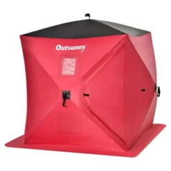 Outsunny 2 Person Ice Fishing Shelter, Waterproof Oxford Fabric Portable Pop-up Ice Tent With Bag For Outdoor Fishing -Coleman Shop GUEST 80d6cad4 7974 4fbe 8514 e1caf2f37c04