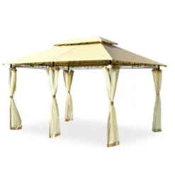 Costway 2-Tier 10'x13' Steel Gazebo Canopy Tent Shelter Patio Garden Outdoor Netting 20 Costway 2-Tier 10'x13' Steel Gazebo Canopy Tent Shelter Patio Garden Outdoor Netting -Coleman Shop GUEST 80eb25d4 6b58 4f37 a9ee 3a515d834b23