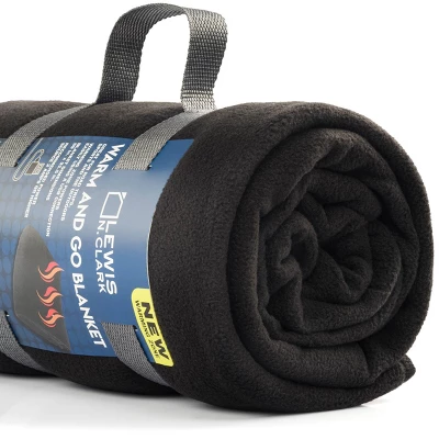 Lewis N. Clark Warm And Go Blanket With USB Connector - Black 4 Lewis N. Clark Warm And Go Blanket With USB Connector - Black - Image 4