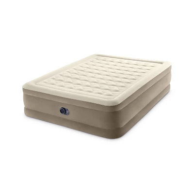 Intex Ultra Plush 20" Queen Air Mattress With 120V Internal Pump 1 Intex Ultra Plush 20" Queen Air Mattress With 120V Internal Pump