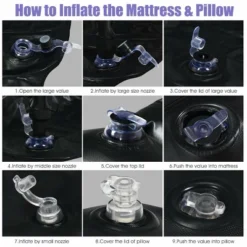 Costway Inflatable Car Air Backseat Mattress Flocking Travel SUV Camping Pad Pill & Pump -Coleman Shop GUEST 84c9ca2f 4635 4cdb 960c a171a34b7d30