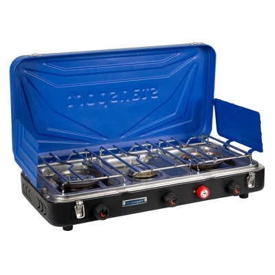 Stansport Triple Burner Propane Stove Blue 4 Stansport Triple Burner Propane Stove Blue - Image 4