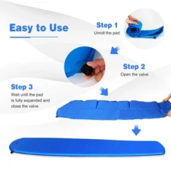 Costway Inflatable Sleeping Pad, Self Inflating Camping Mattress W/Carrying Bag GreenBlue -Coleman Shop GUEST 89604159 8a10 41b4 bb7d fff5ad694e69